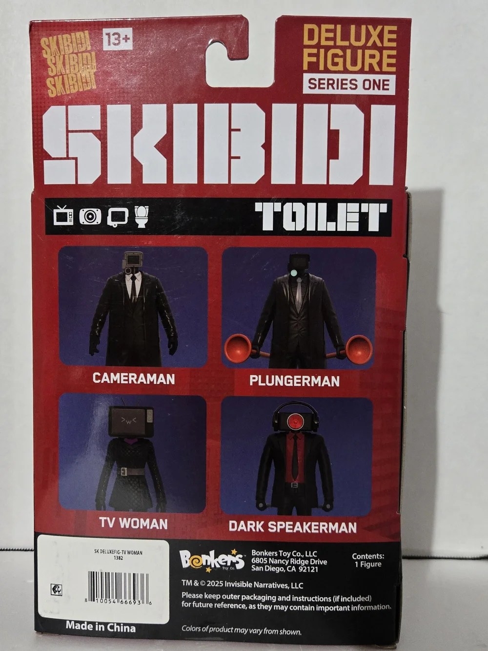 SET OF 4! Skibidi Toilet Deluxe Figure TV Woman Speakerman Cameraman Plungerman